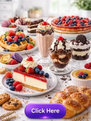 Easy homemade dessert recipes beautifully arranged for Bakecrave homepage feature section