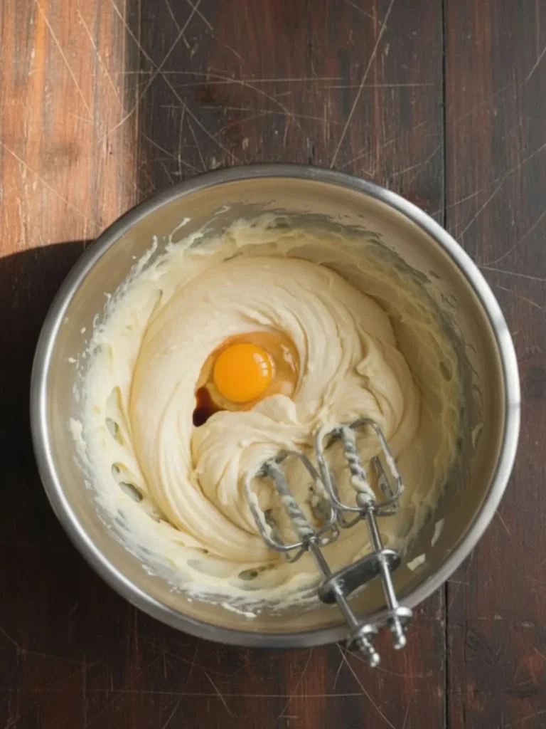 Brookies (Brownie Cookies) Recipe Light fluffy creamed butter and sugar mixture for brookies cookie dough using electric mixer
