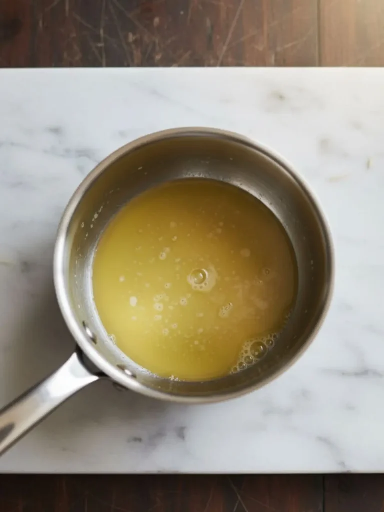 Brookies (Brownie Cookies) Recipe Melted butter cooled in small saucepan for homemade brownie layer of brookies