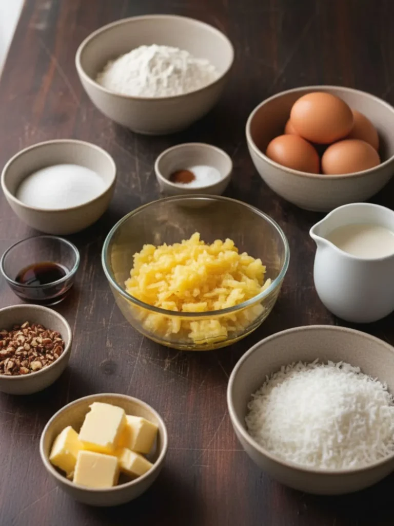 Do Nothing Cake Recipe Do nothing cake ingredients lay on table