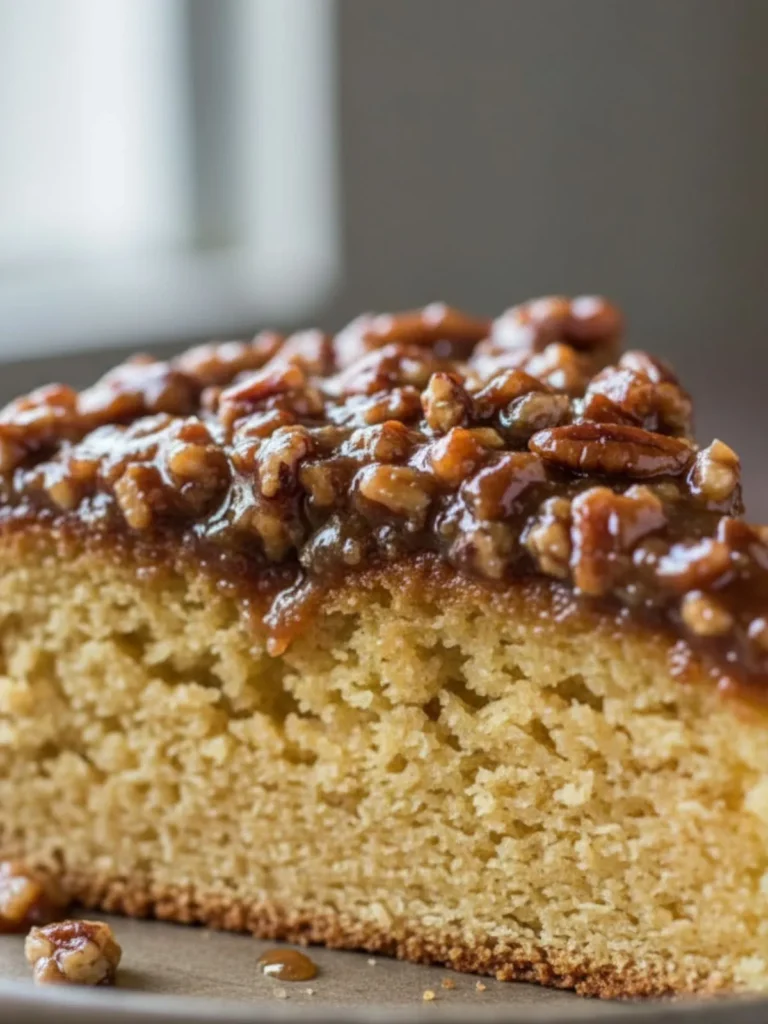 Do Nothing Cake Recipe Do Nothing Cake revealing soft pineapple crumb and soaked coconut pecan topping