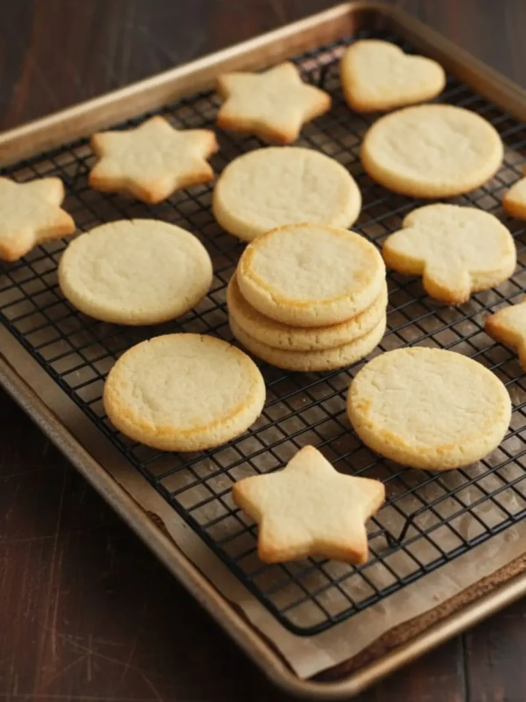 Easy Sugar Cookies Recipe Macro close-up of a homemade easy sugar cookie showing the soft interior crumb structure and slightly golden baked surface.